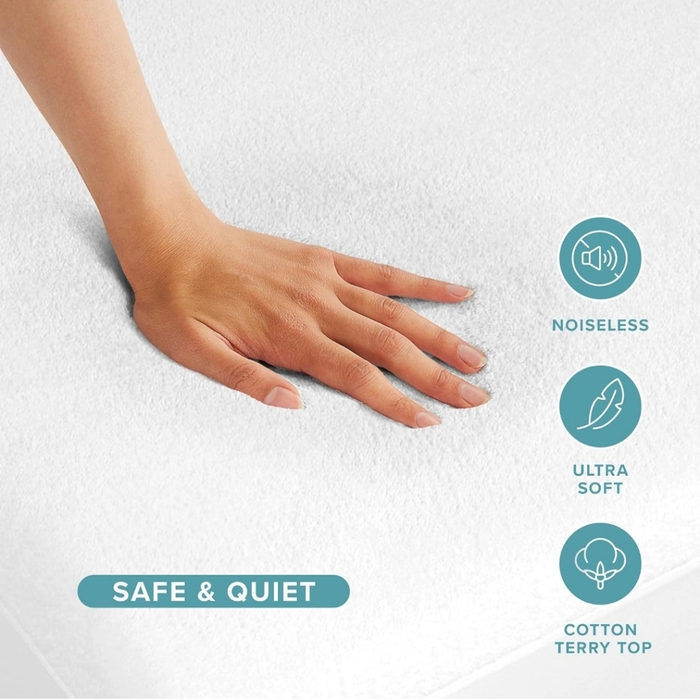 Bare Home Full Size Mattress Protector - 100% Waterproof & Breathable